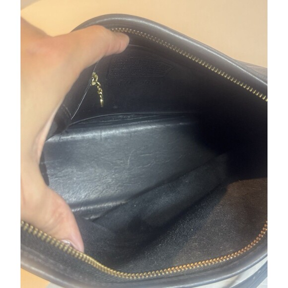 Extremely Rare Made In USA Old Coach 9058 Shoulder Bag Black Vintage Ergo - Picture 11 of 14